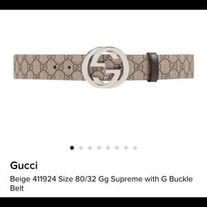 Gucci supreme belt
